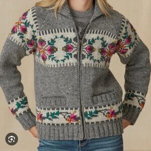 Lost Horizons “Flower Trail” Handcrafted Wool Jacket Rare find NWOT